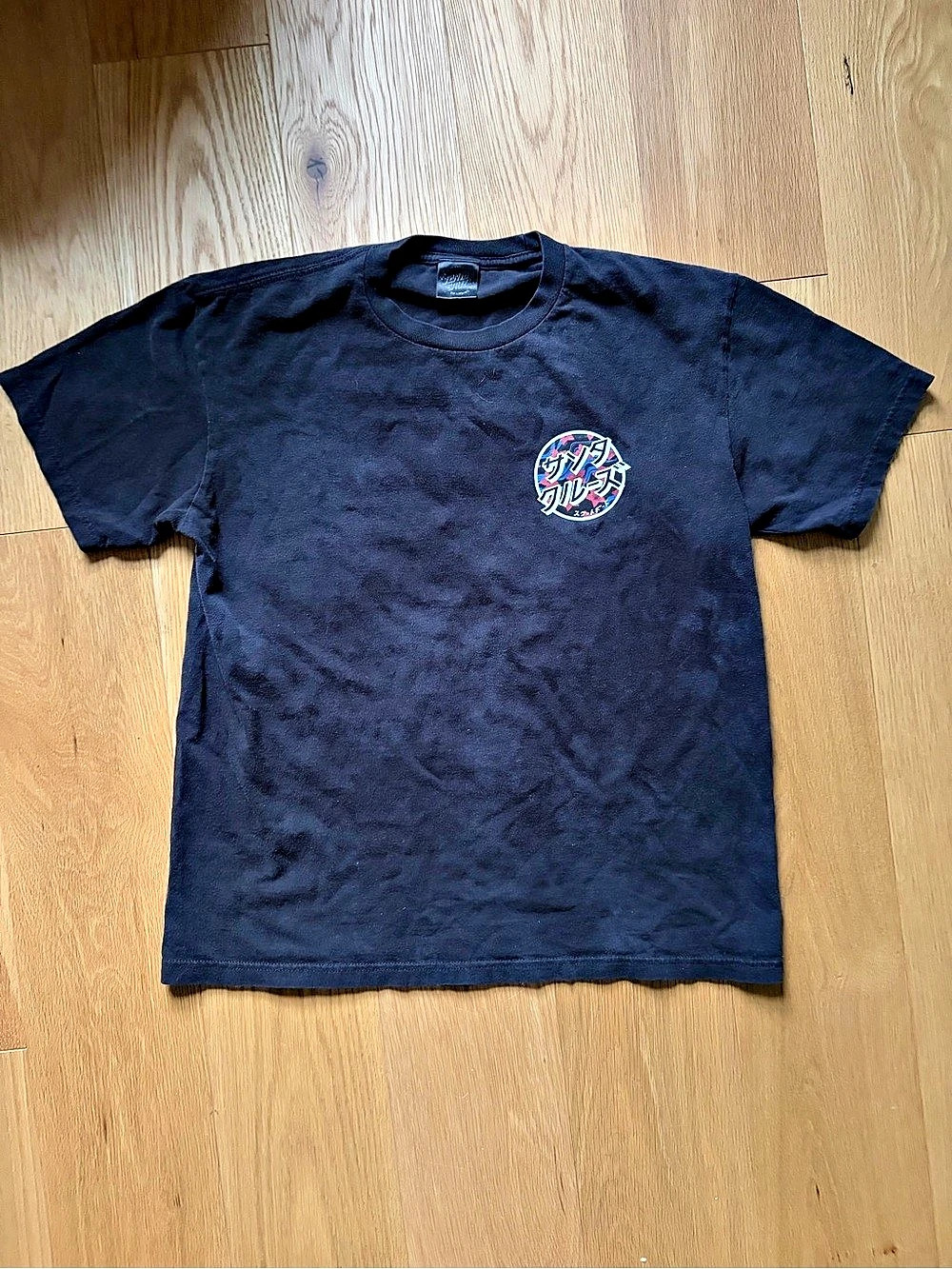 Santa Cruz Katakana Dot T-Shirt Graphic Tee Black Medium
